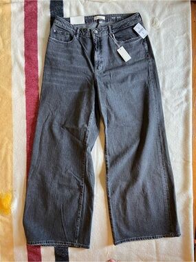 Warp + Weft Nice Cote Wide Leg Jeans in Grey